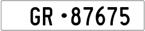 Trailer License Plate